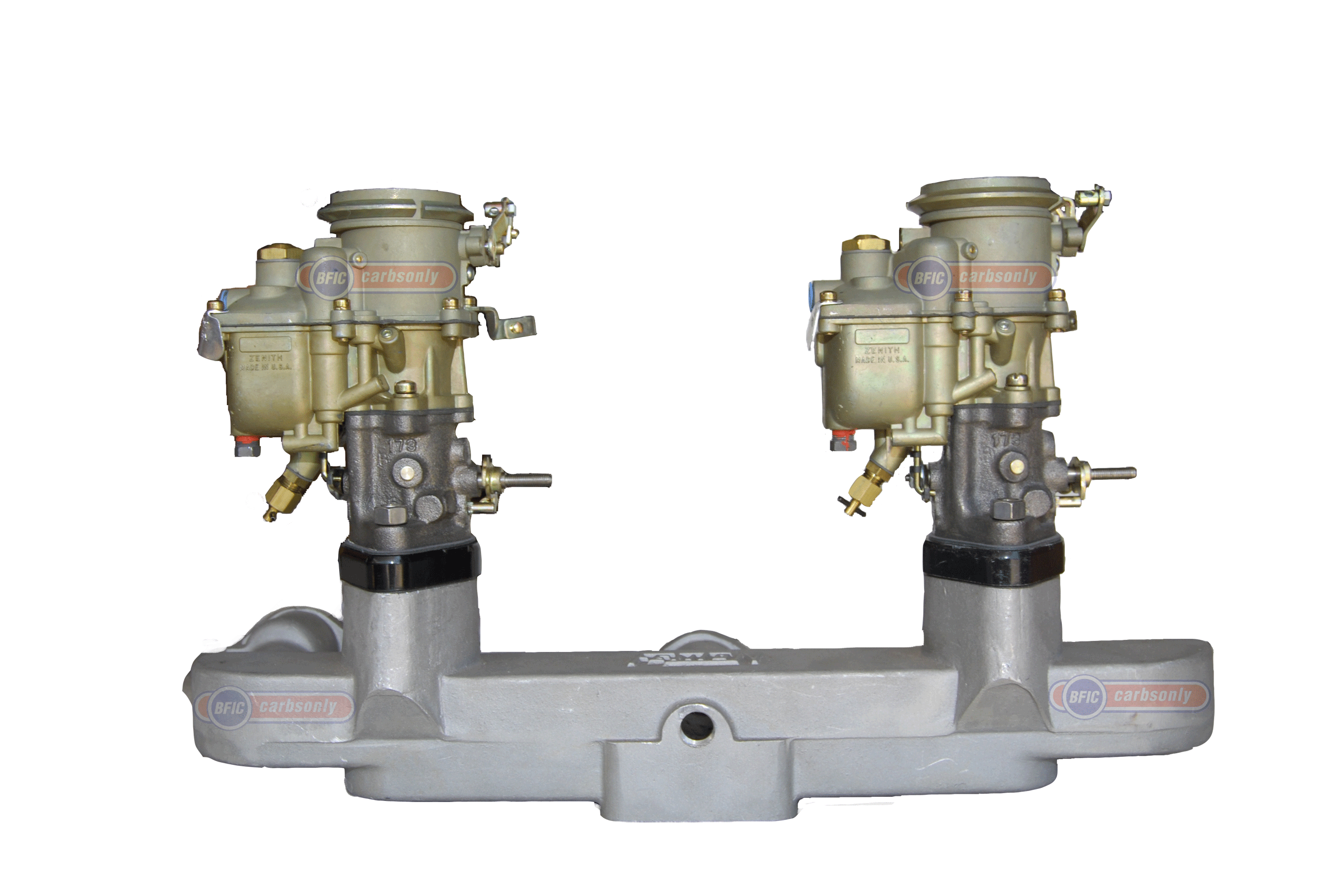 Dual New Zenith carburetor Click to enlarge